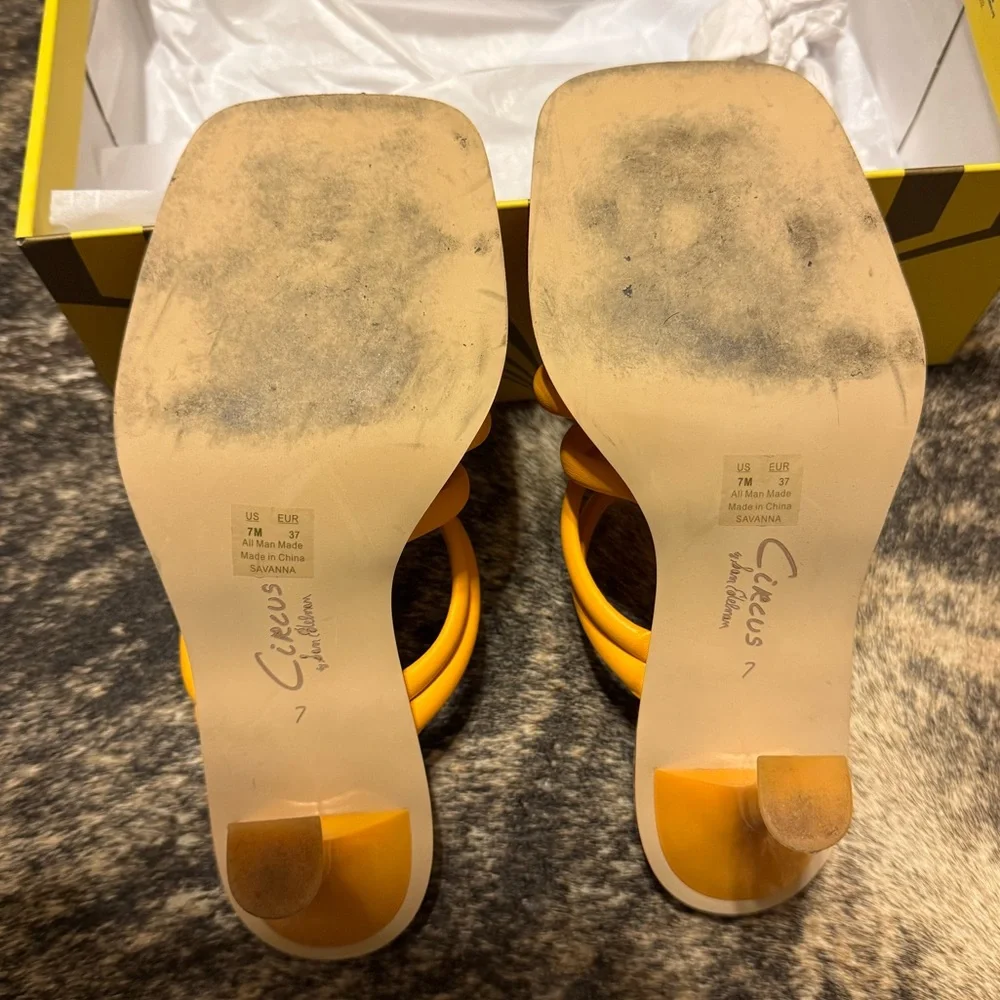 CIRCUS NY Sam Edelman Savanna Strappy Sandal orange citrus - Picture 4 of 6